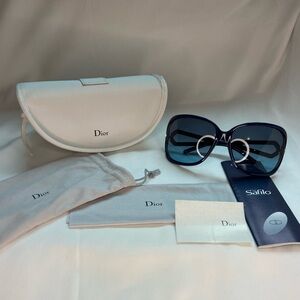 Blue Christian Dior Madrague Sunglasses